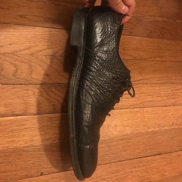 size 12 handmade genuine shark skin dress shoes - Picture 11 of 11